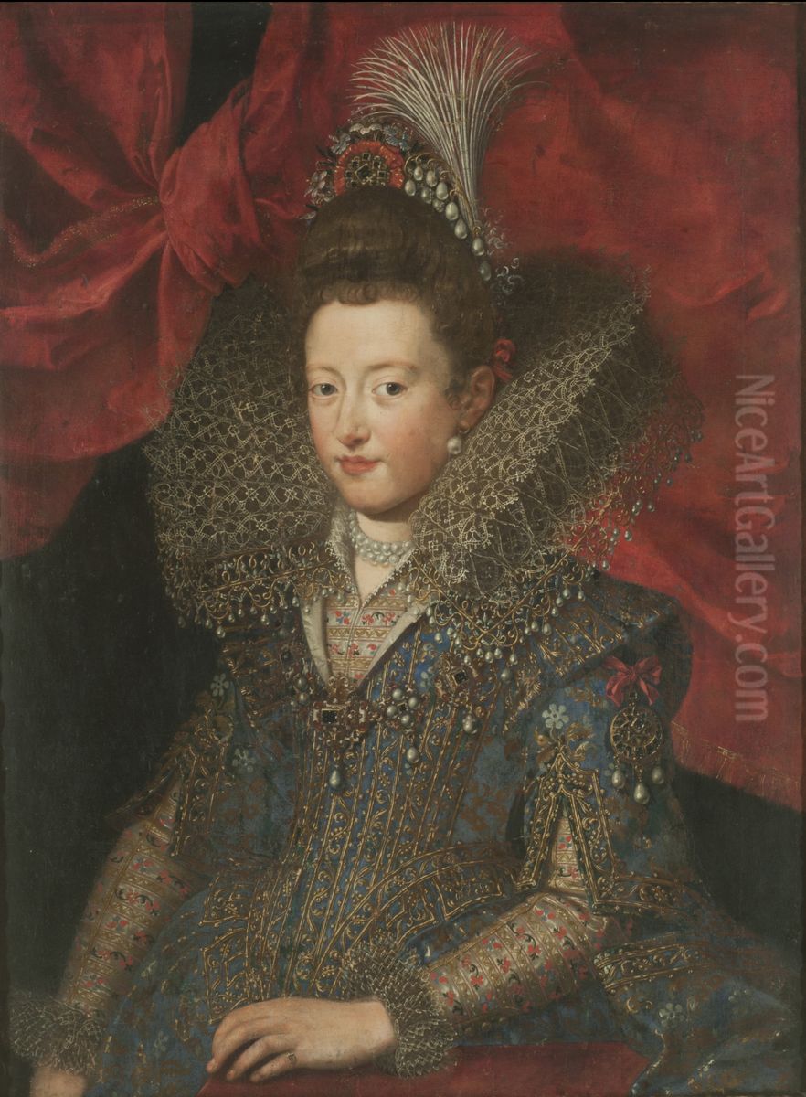 Portrait of Margarita Gonzaga Oil Painting by Frans Pourbus the younger