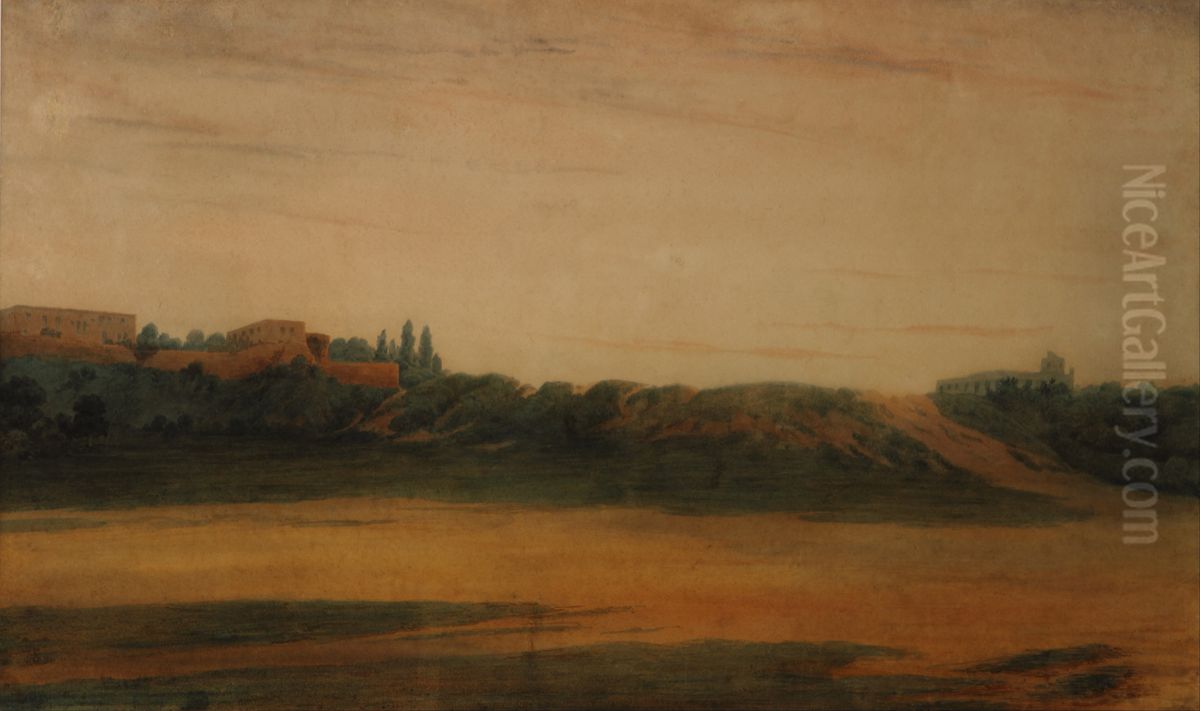 Paisaje (Recoleta Bs. As.) Oil Painting by Prilidiano Pueyrredon