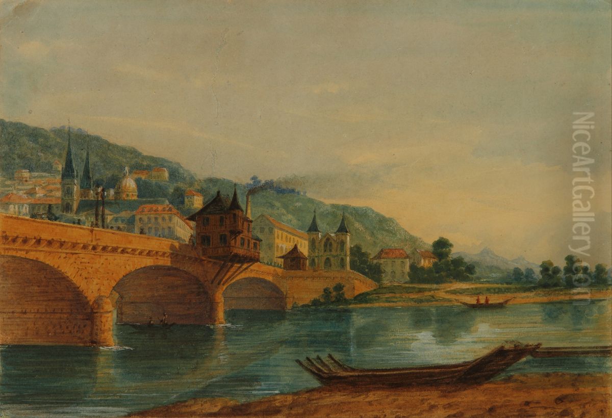 Paisaje (Suiza) Oil Painting by Prilidiano Pueyrredon