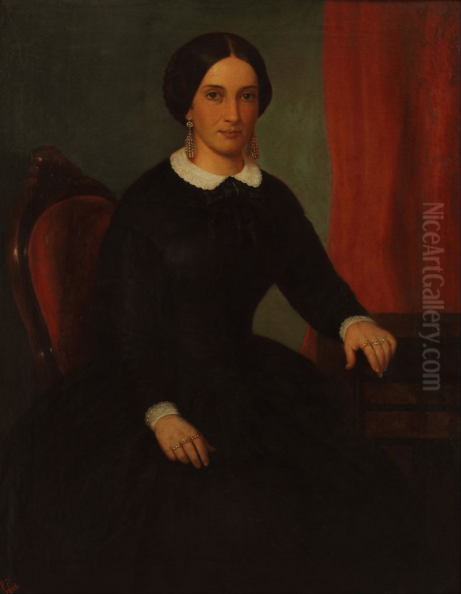 Trinidad Saravia de Huergo Oil Painting by Prilidiano Pueyrredon