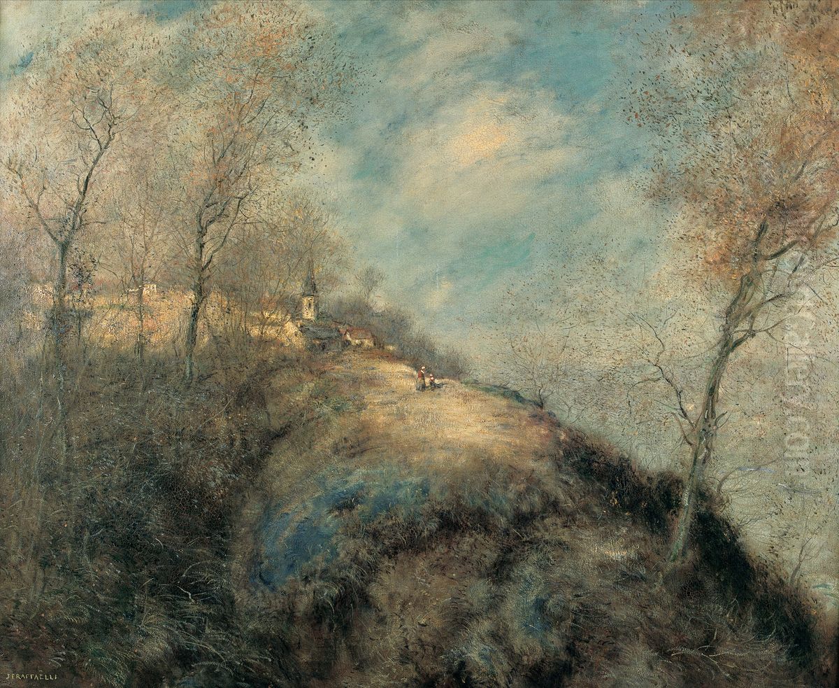 La ruta abandonada Oil Painting by Jean-Francois Raffaelli