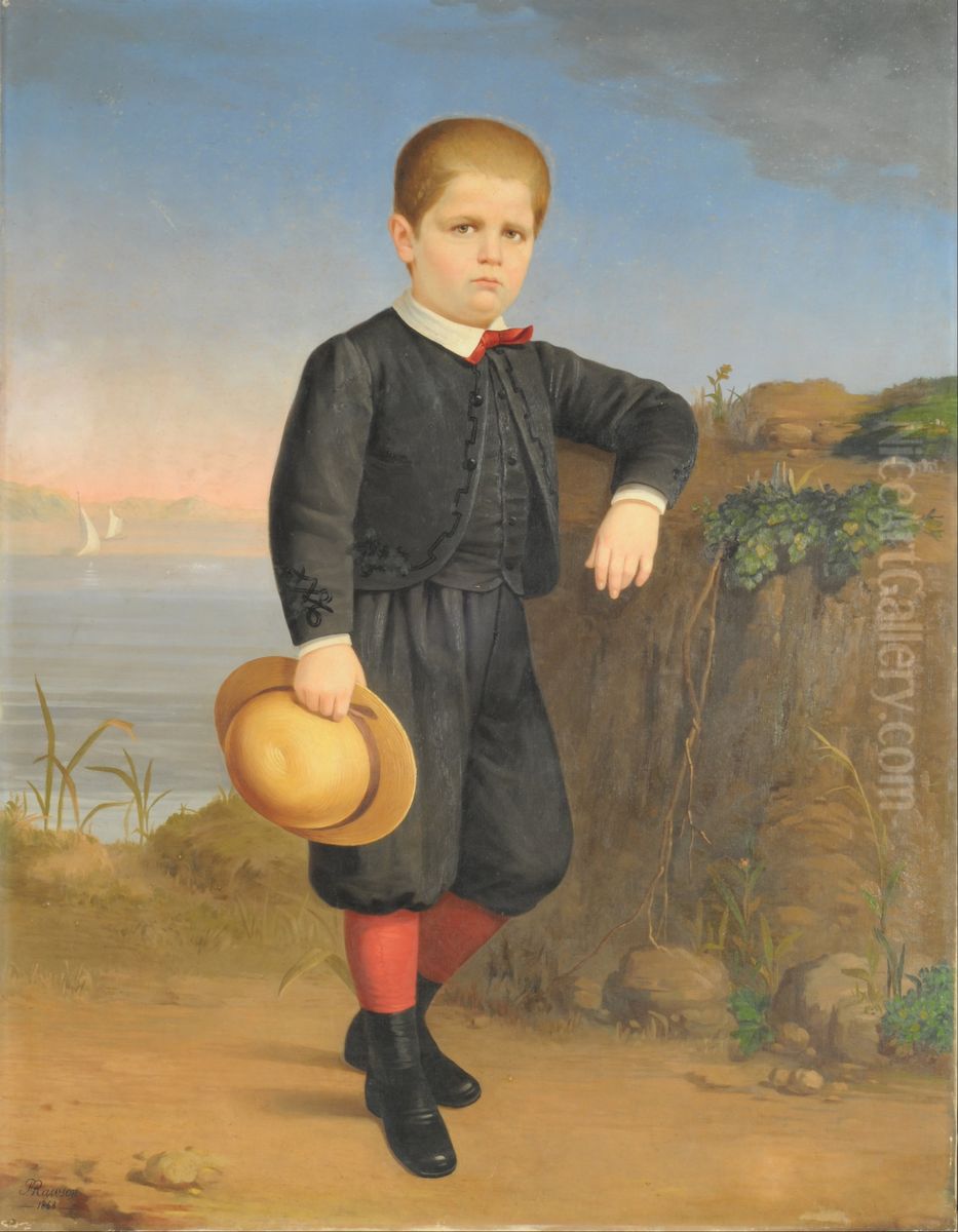 Retrato de Eduardo Lahitte Uribelarrea Oil Painting by Franklin Rawson