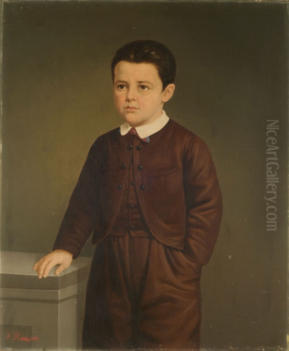 Portrait of Juan Ramon Burzaco Tamini Oil Painting by Franklin Rawson