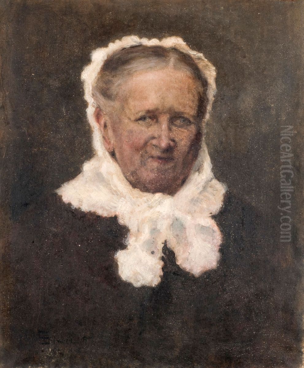 Portrait of Dona Ignacia Martinez de Hoz de Casares Oil Painting by Eduardo Sivori