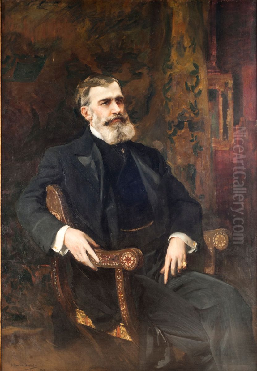 Portrait of Jose Prudencio de Guerrico. Oil Painting by Joaquin Sorolla