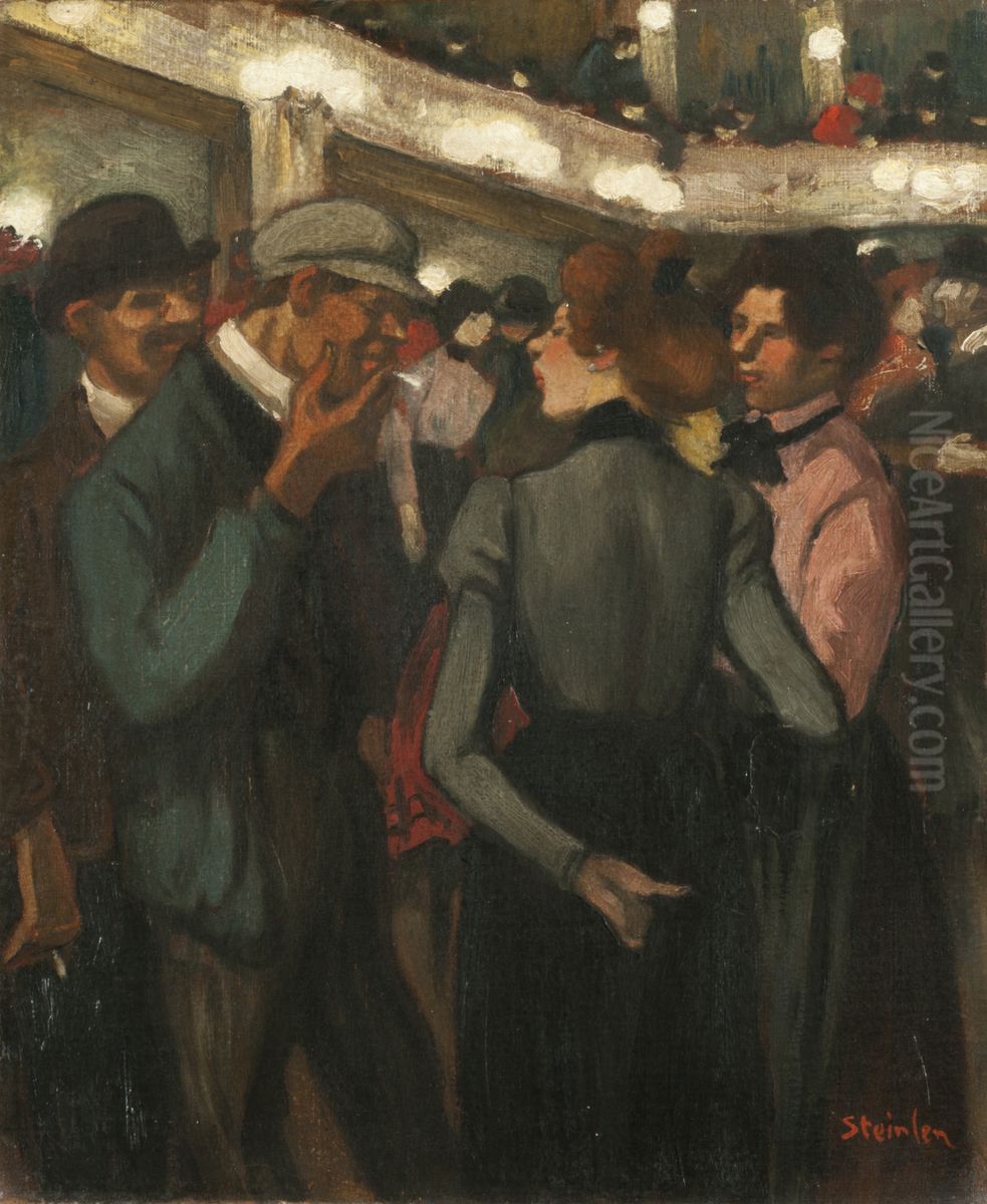 Mujerzuelas y rufianes Oil Painting by Theophile Steinlen