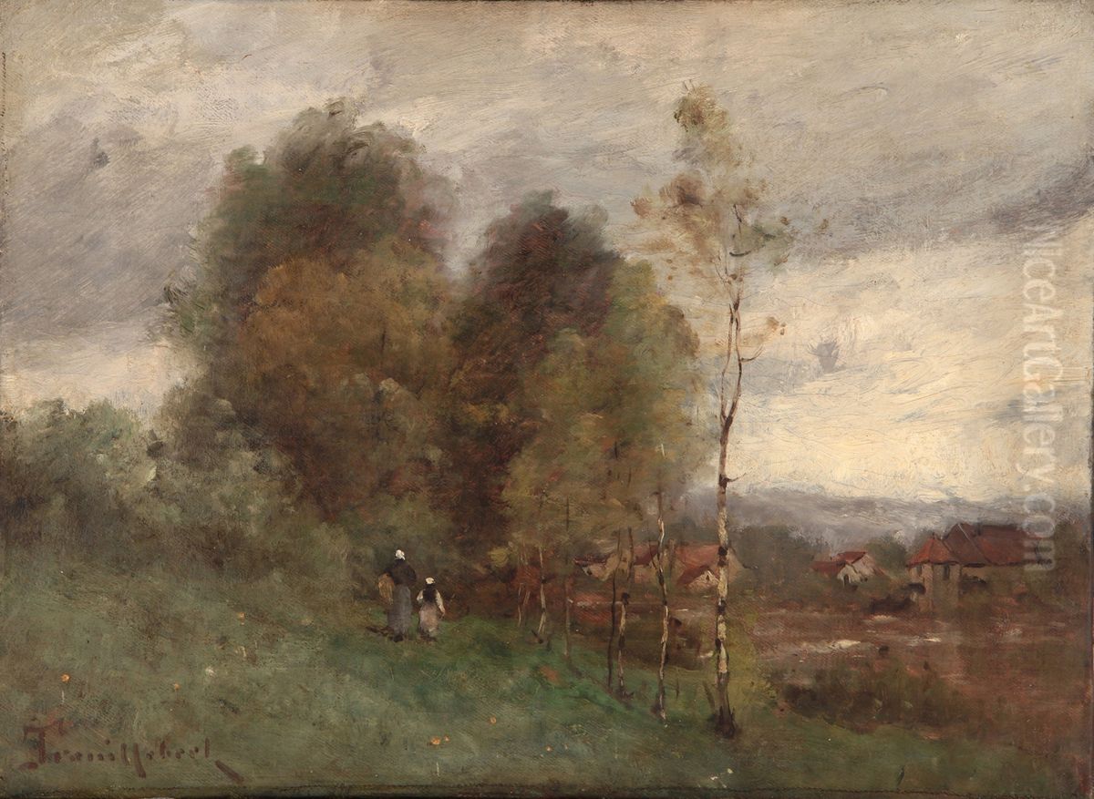 Landscape Oil Painting by Paul Desire Trouillebert