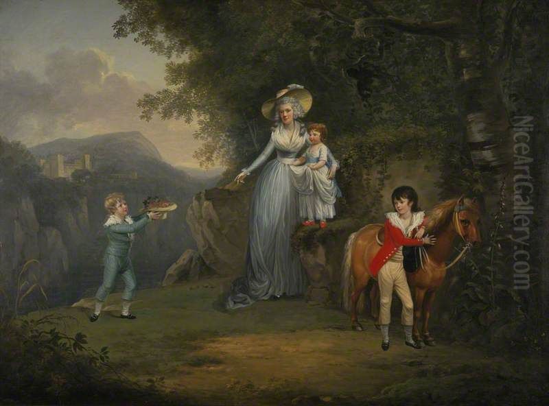 Lady Honyman and her Family Oil Painting by Alexander Nasmyth