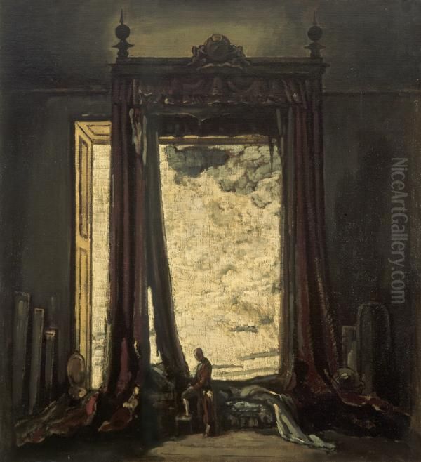 A Silhouette Oil Painting by James Pryde