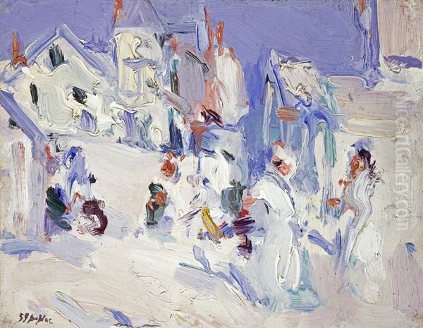 Etaples Oil Painting by Samuel Peploe