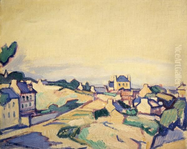 Ile de Brehat Oil Painting by Samuel Peploe