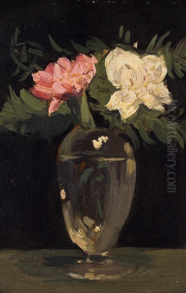 Peonies Oil Painting by Samuel Peploe