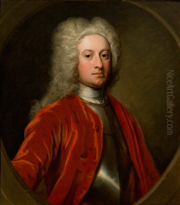Sir James Campbell of Lawers and Rowallan, 1667 - 1745. Soldier Oil Painting by William Aikman