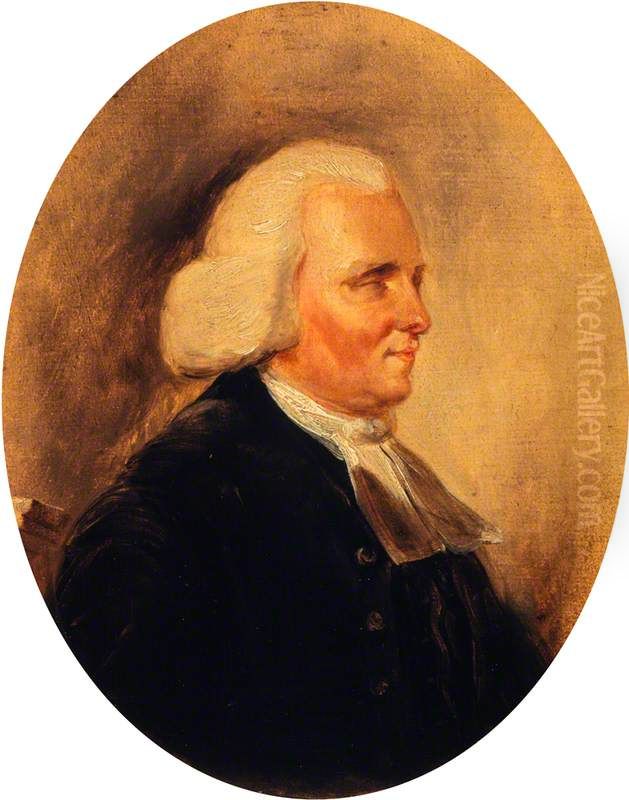 Rev. Thomas Blacklock, 1721 - 1791. Minister of Kirkcudbright and poet Oil Painting by William Bonnar