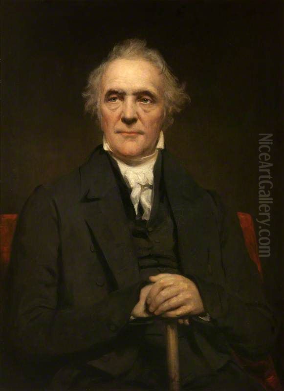 Rev. Thomas Chalmers, 1780 - 1847. Preacher and social reformer Oil Painting by John Watson Gordon
