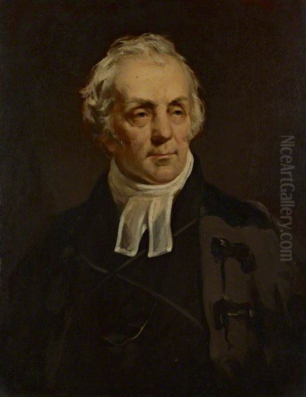 Rev. Thomas Chalmers, 1780 - 1847. Preacher and social reformer Oil Painting by Daniel Macnee