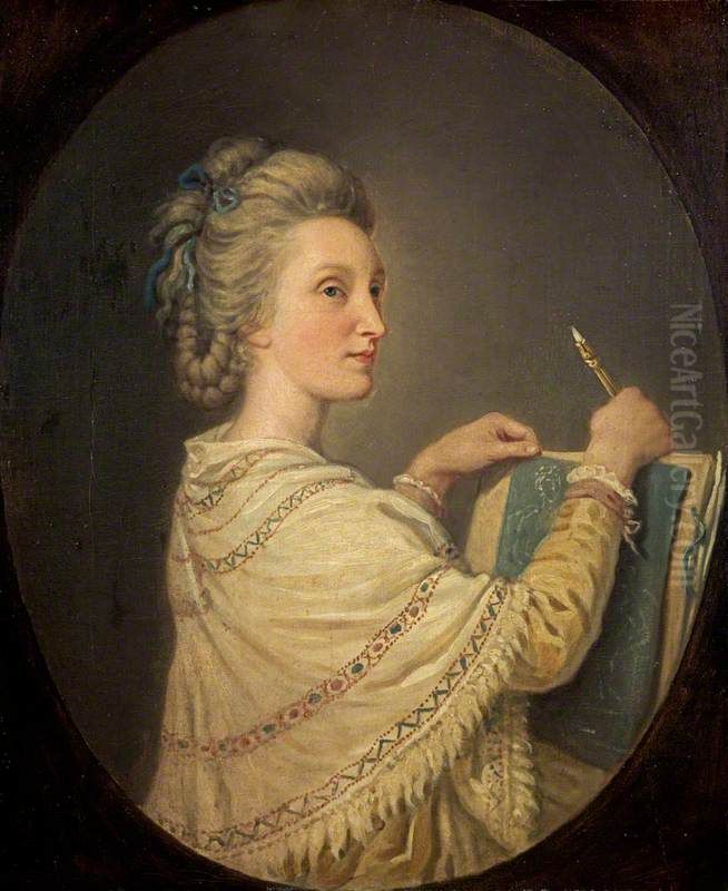 Anne Forbes, 1745 - 1834. Artist Oil Painting by David Allan