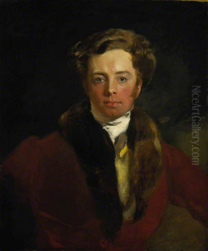 Andrew Geddes, 1783 - 1844. Artist (Self-portrait) Oil Painting by Andrew Geddes