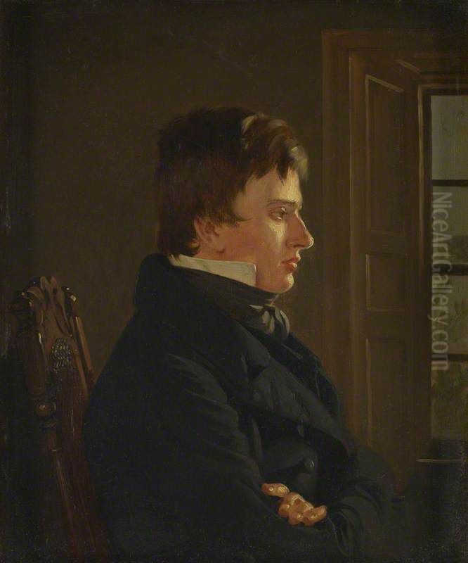 Thomas Sword Good, 1789 - 1872. Painter in Berwick (Self-portrait) Oil Painting by Thomas Sword Good