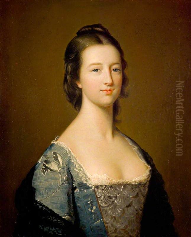 Elizabeth Gunning, Duchess of Hamilton (later Duchess of Argyll), 1733 - 1790. Famous beauty Oil Painting by Gavin Hamilton