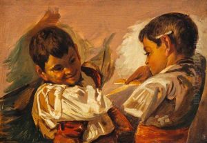 Study after 'Spanish Boys Playing at Bull-fighting' (NG 534)