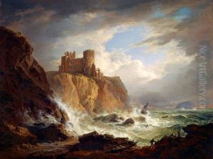 A View of Tantallon Castle with the Bass Rock