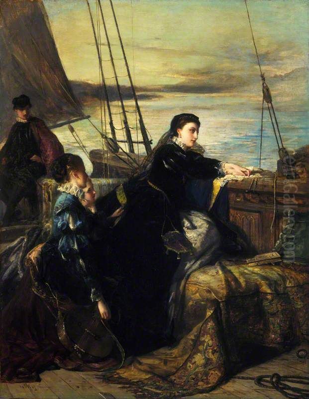 The Farewell to France Oil Painting by Robert Herdman