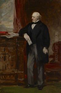 A Portrait Study of a Gentleman Standing in an Interior