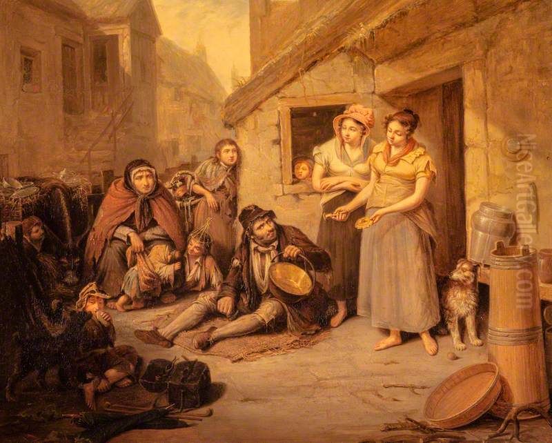 The Tinkers Oil Painting by William Bonnar