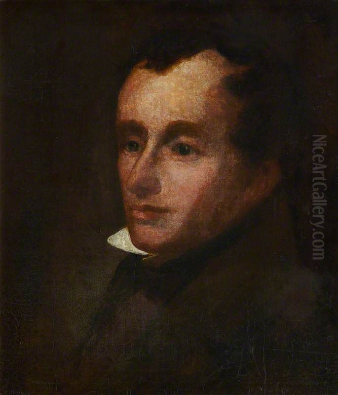 John Zephaniah Bell, 1794-1883. Artist (Self-portrait) Oil Painting by John Zephaniah Bell
