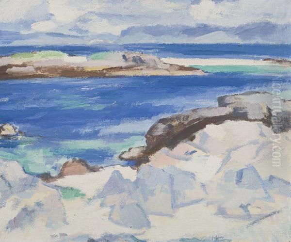 Iona Oil Painting by Samuel Peploe