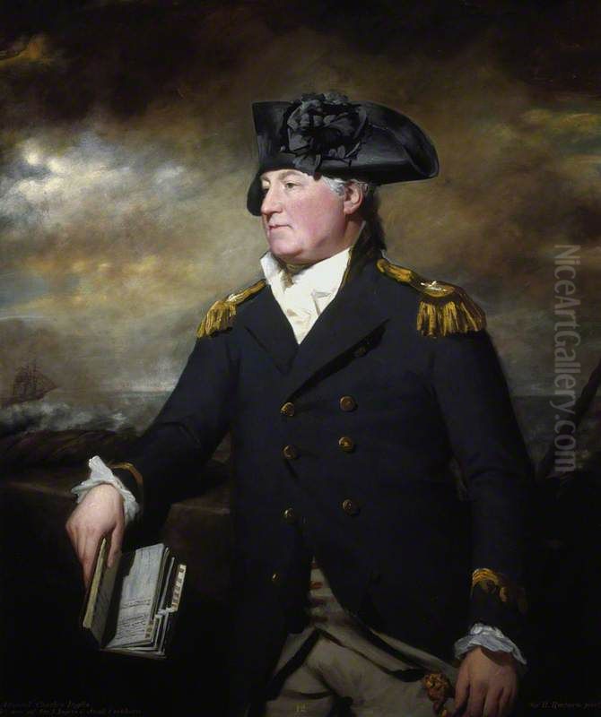 Rear-Admiral Charles Inglis, c 1731 - 1791. Sailor Oil Painting by Henry Raeburn