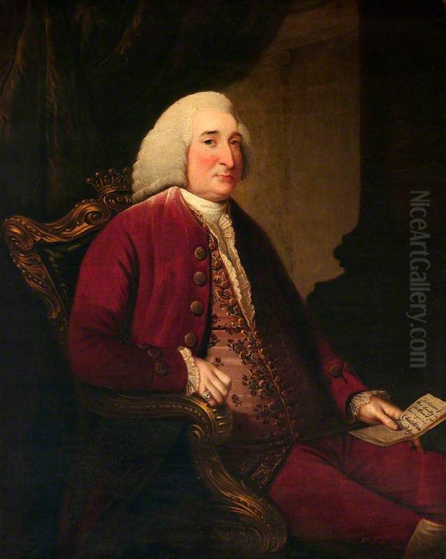Thomas Hay, 9th Earl of Kinnoull, 1710 - 1787. Statesman Oil Painting by David Martin