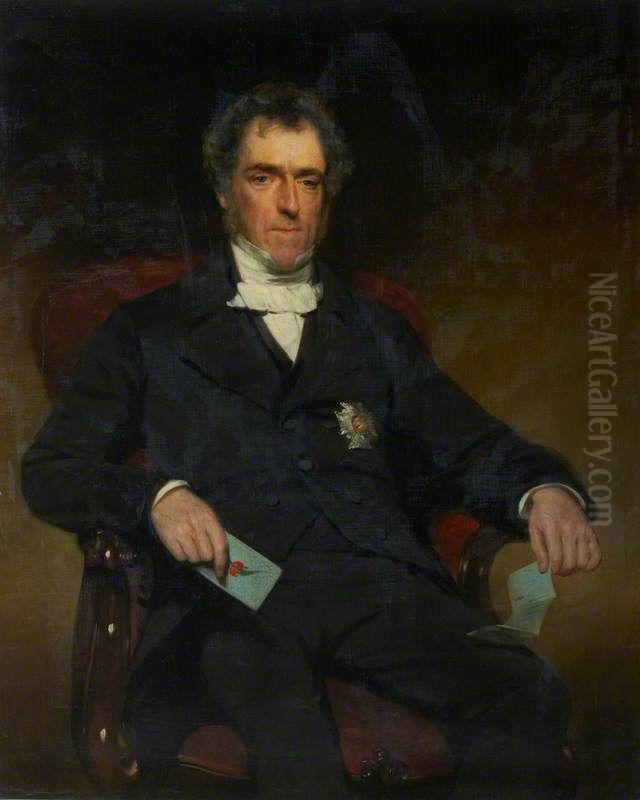 Sir John Shaw Lefevre, 1797 - 1879. Clerk of the Parliaments Oil Painting by John Watson Gordon