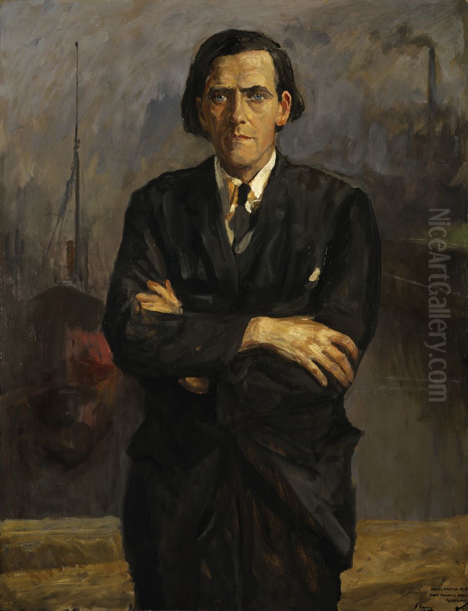 James Maxton, 1885 - 1946. Labour politician Oil Painting by John Lavery