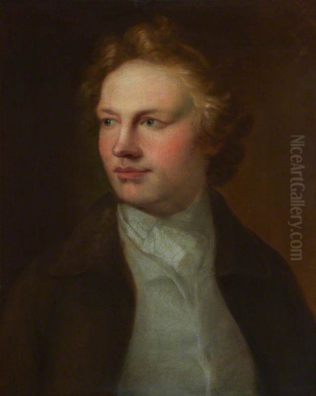David Martin, 1737 - 1798. Portrait painter (Self-portrait) Oil Painting by David Martin