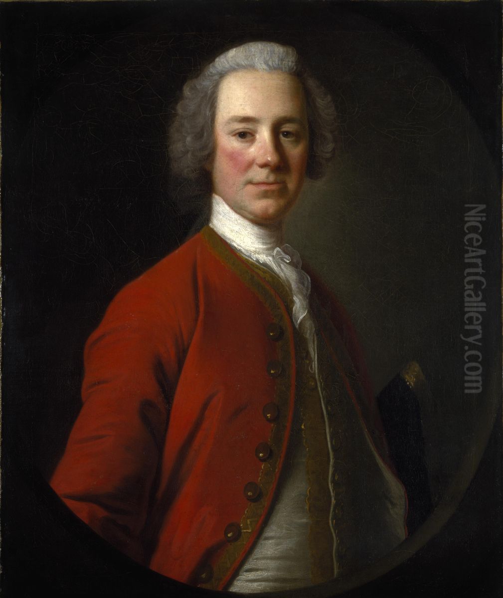 John Campbell, 4th Earl of Loudoun, 1705 - 1782. Soldier Oil Painting by Allan Ramsay