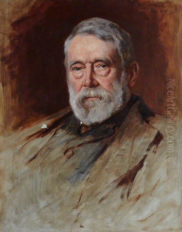 Professor David Masson, 1822 - 1907. Historian and author Oil Painting by George, Sir Reid