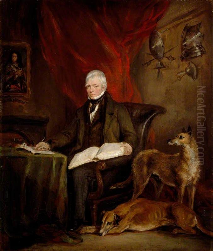 Sir Walter Scott, 1771 - 1832. Novelist and poet Oil Painting by Francis Grant