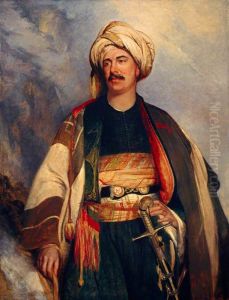 David Roberts, 1796 - 1864. Artist (In Arab dress)