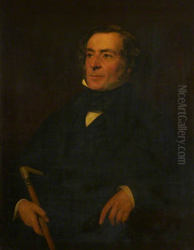 David Macbeth Moir, 1798 - 1851. Physician and author Oil Painting by John Watson Gordon