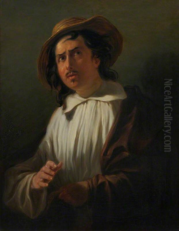 William Henry Murray, 1790 - 1852. Actor and manager of Theatre Royal, Edinburgh (As 'Paul Pry'; Crombie Sketchbook, fo. 4) Oil Painting by William Allan William Henry Murray, 1790 - 1852. Actor and manager of Theatre Royal, Edinburgh (As 'Paul Pry'; Crombie Sketchbook, fo. 4) Oil Painting by William Allan