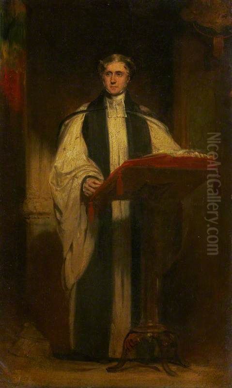 Very Rev. Edward Bannerman Ramsay, 1793 - 1872. Dean of Edinburgh Oil Painting by John Watson Gordon
