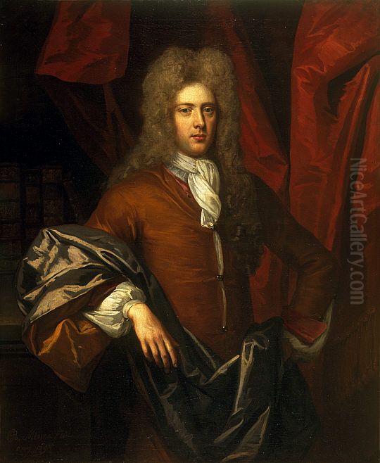 Portrait ofJames Ogilvy, 4th Earl of Findlater(1664-1730) Oil Painting by John Baptist Medina