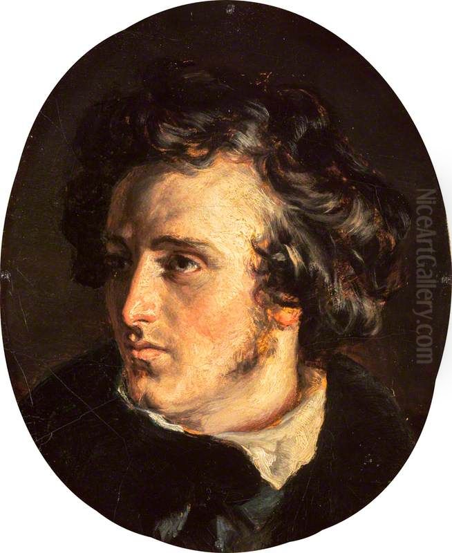 Sir John Steell, 1804 - 1891. Sculptor Oil Painting by Robert Scott Lauder