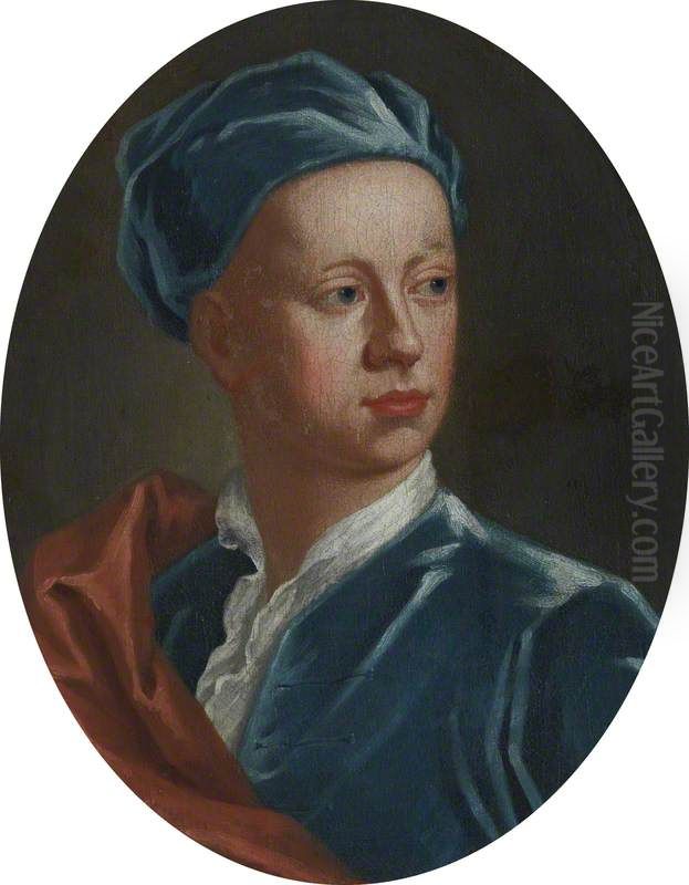 James Thomson, 1700 - 1748. Poet Oil Painting by William Aikman