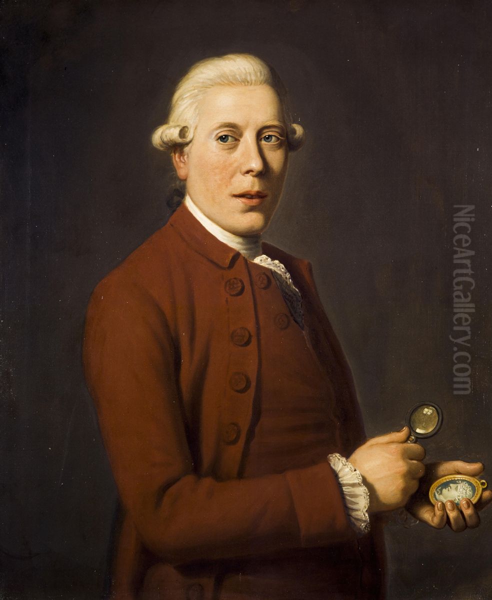 James Tassie, 1735 - 1799. Sculptor and gem engraver Oil Painting by David Allan James Tassie, 1735 - 1799. Sculptor and gem engraver Oil Painting by David Allan
