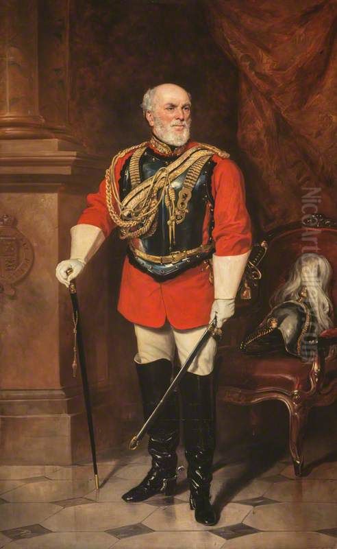 George Hay, 8th Marquess of Tweeddale, 1787 - 1876. Agriculturist Oil Painting by Francis Grant