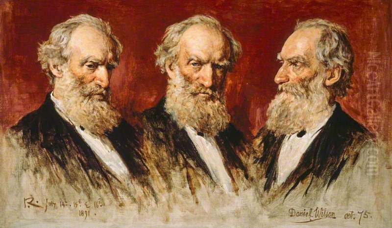 Sir Daniel Wilson, 1816 - 1892. Antiquary Oil Painting by George, Sir Reid