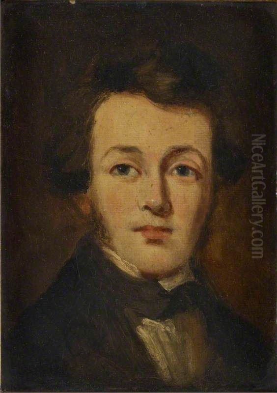 John Wilson, 1800 - 1849. Singer and composer of songs Oil Painting by Daniel Macnee